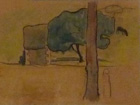 portrait de Madame Cezanne by Paul Cezane